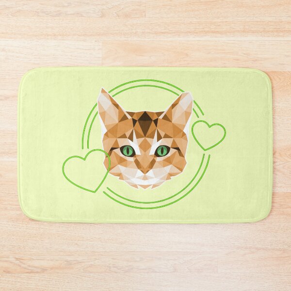 Item preview, I Love My Cat - Ginger Tom With Green Eyes - Yellow designed and sold by NoMatterLab.
