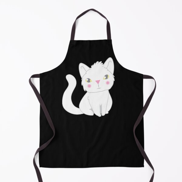 Item preview, floofy white cat designed and sold by jazzydevil.