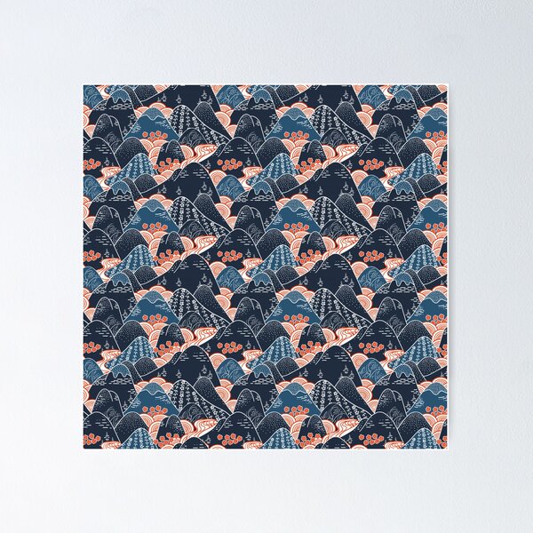 Item preview, Japanese mountains designed and sold by OtterFactory.