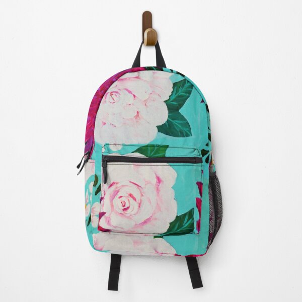 Item preview, floral painting,pink and magenta flowers designed and sold by Fiveladiesart.