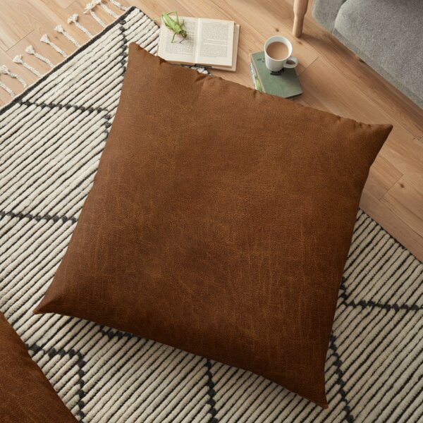 leather textured Floor Pillow