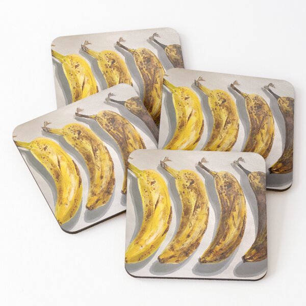 Item preview, "Making Banana Bread" ~ Ripening Bananas Acrylic Painting designed and sold by Sydney Hsieh.