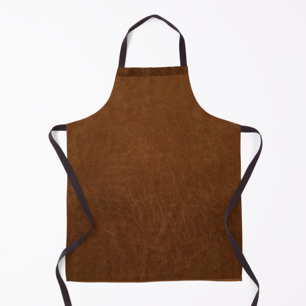 leather textured Apron