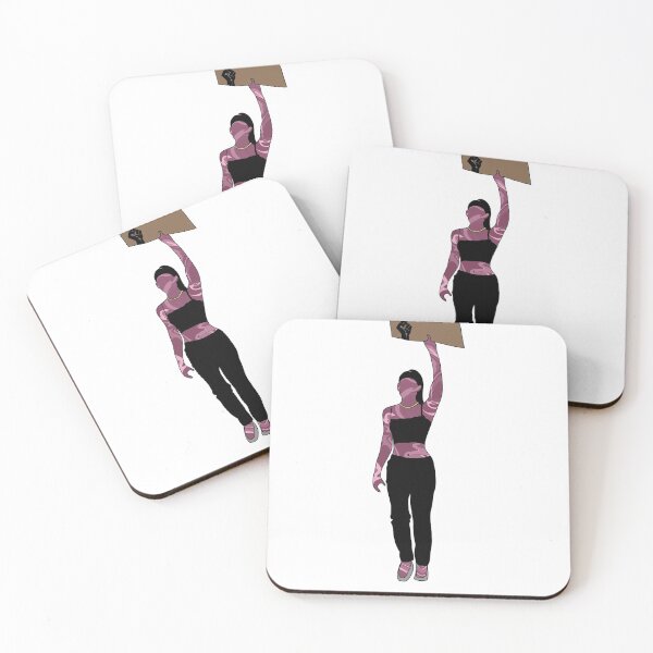 Item preview, BLM Protest Design Girl Marching Pink designed and sold by alexmason-.