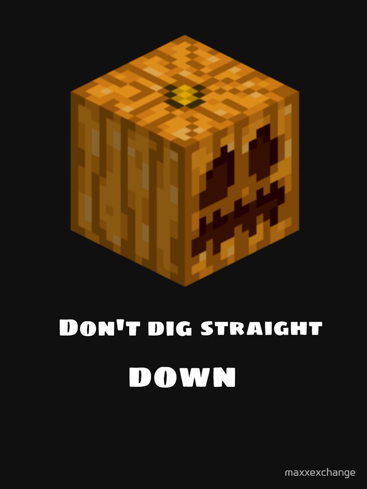 Don't Dig Straight Down Jackolantern Pixel Gourd. by maxxexchange