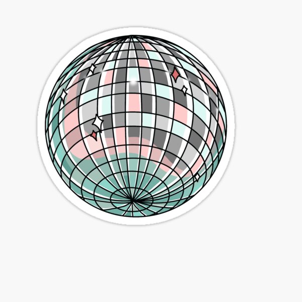 DJ Disco Dancing Ball Sticker for Sale by ianlewer