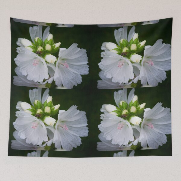 Item preview, White hollyhocks designed and sold by M-project.