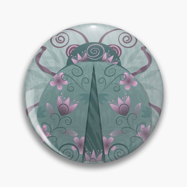 Item preview, Metallic Teal and Pink Ladybug designed and sold by Sheri42.