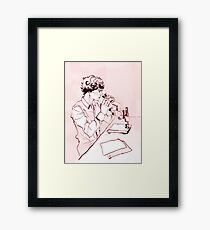 A Study in Pink Framed Print