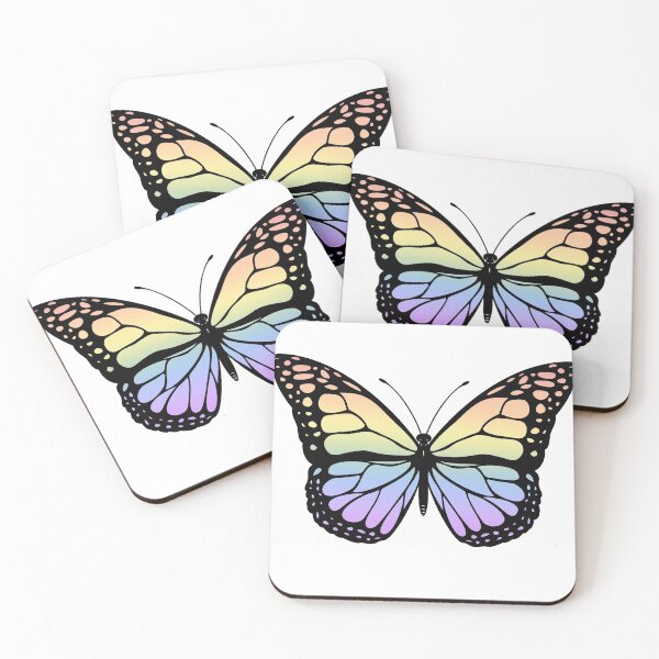 Item preview, pastel rainbow gradient vsco butterfly designed and sold by rmacyn.
