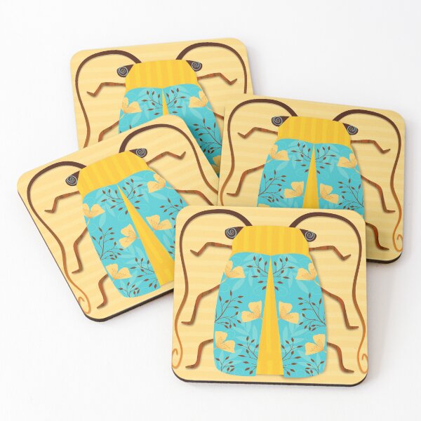 Item preview, Teal and Gold Beetle designed and sold by Sheri42.