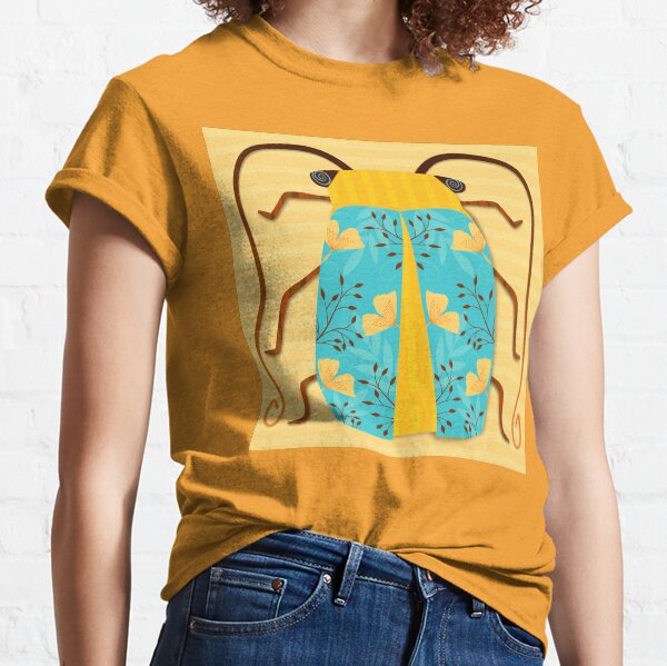 Teal and Gold Beetle Classic T-Shirt