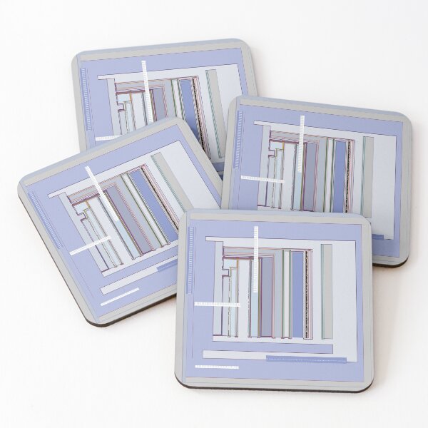 Item preview, Blue Gray Serenity graphic design in pale tones designed and sold by djrunnels.