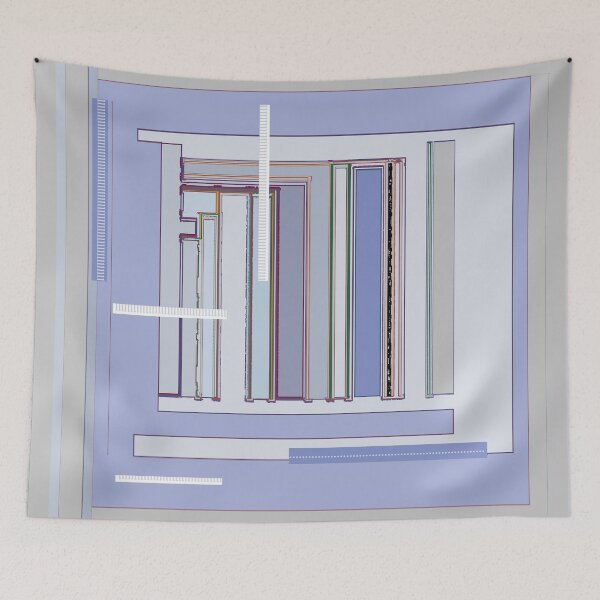 Item preview, Blue Gray Serenity graphic design in pale tones designed and sold by djrunnels.