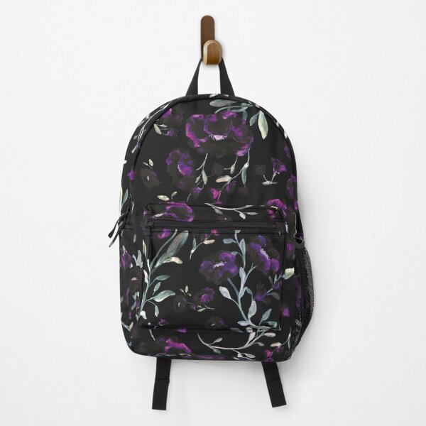 Item preview, Mysterious flowers in the dark - magenta, purple, black designed and sold by WzoryOzdobne.