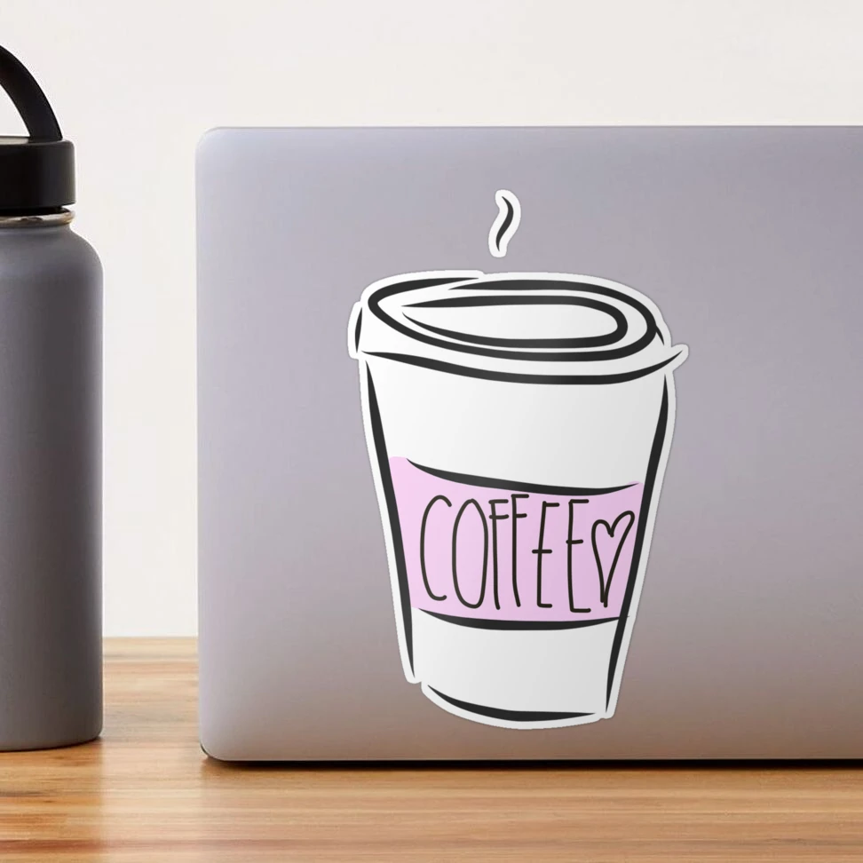 Cute cup of coffee' Sticker by Digital-Market #cutecups  Cute laptop  stickers, Preppy stickers, Bubble stickers