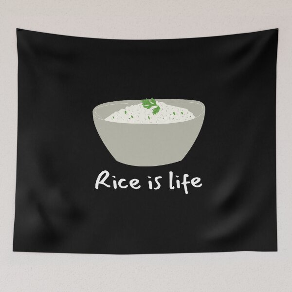 Aperçu de l'œuvre Le riz est le bol de la vie créée et vendue par JoyfullyMade.