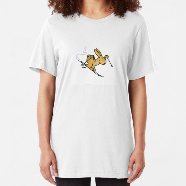 Schneekaninchen Slim Fit T-Shirt