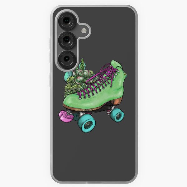Item preview, Green Floral Skate designed and sold by AliCaliDesigns.