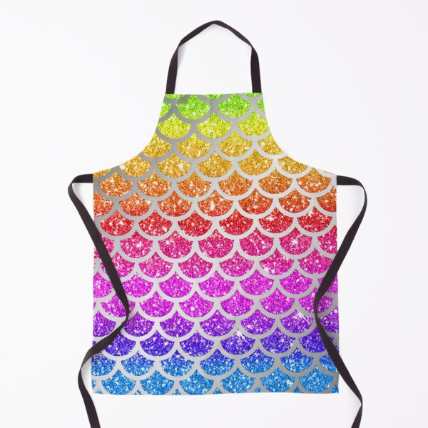 Aperçu de l'œuvre Shimmery Rainbow Glitter Mermaid Scales créée et vendue par digitalvintage.