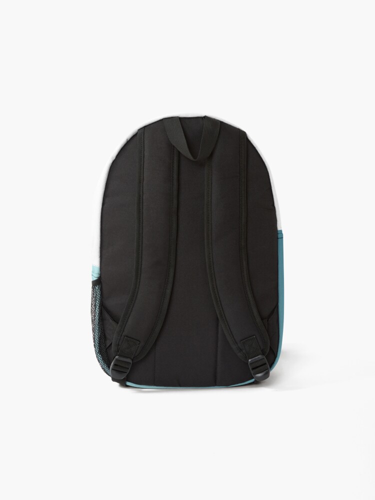 Alternate view of Blue Swirls Newfie Pattern Backpack