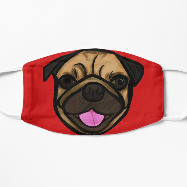 Sweet Pug Face Masks Redbubble - cute pug roblox