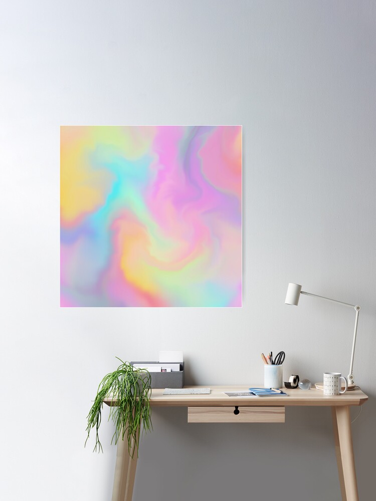 Fluid Iridescent Paint Poster for Sale by trajeado14