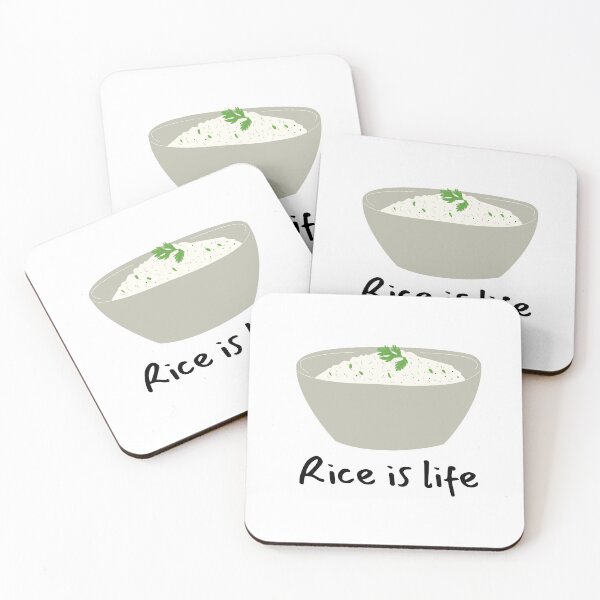 Item preview, Rice is Life Bowl Black Text designed and sold by JoyfullyMade.