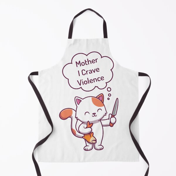 Item preview, mother I crave violence funny cat knife designed and sold by Funny-Vintage.