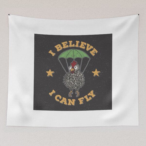 Item preview, I Believe I Can Fly Chicken! designed and sold by fatcatbat.
