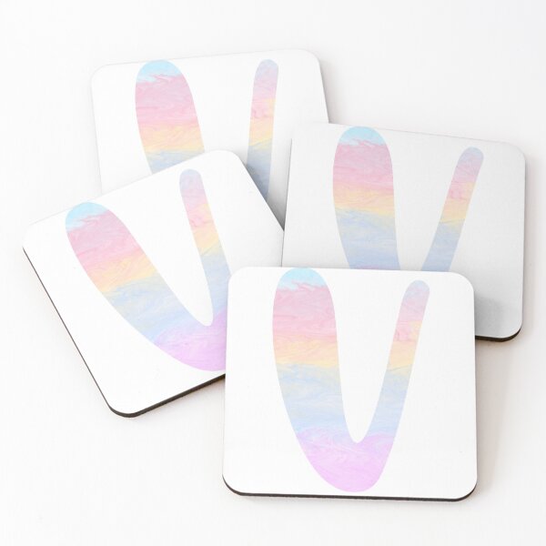 Item preview, Personalized Unicorn Color Palette Monogram V designed and sold by TheFamilyVan.