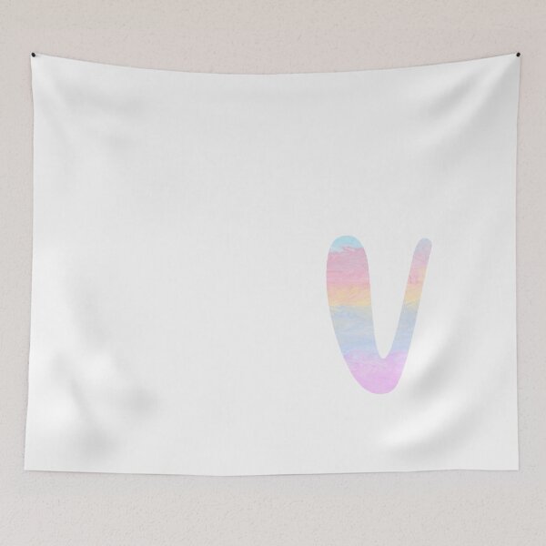 Item preview, Personalized Unicorn Color Palette Monogram V designed and sold by TheFamilyVan.