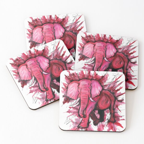 Item preview, Pink elephant designed and sold by SparkOfArt93.