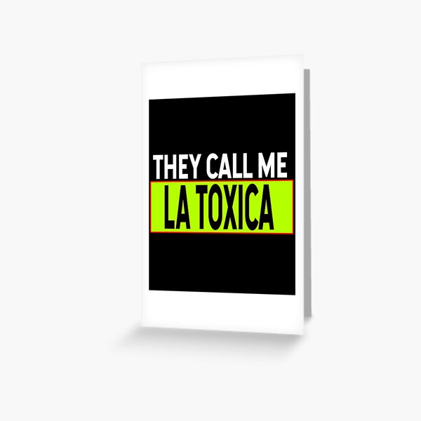 Soy Toxico Spanish Saying Typography Greeting Card for Sale by