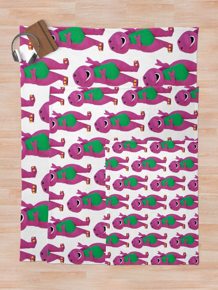 Alternate view of Barney The Dinosaur Throw Blanket
