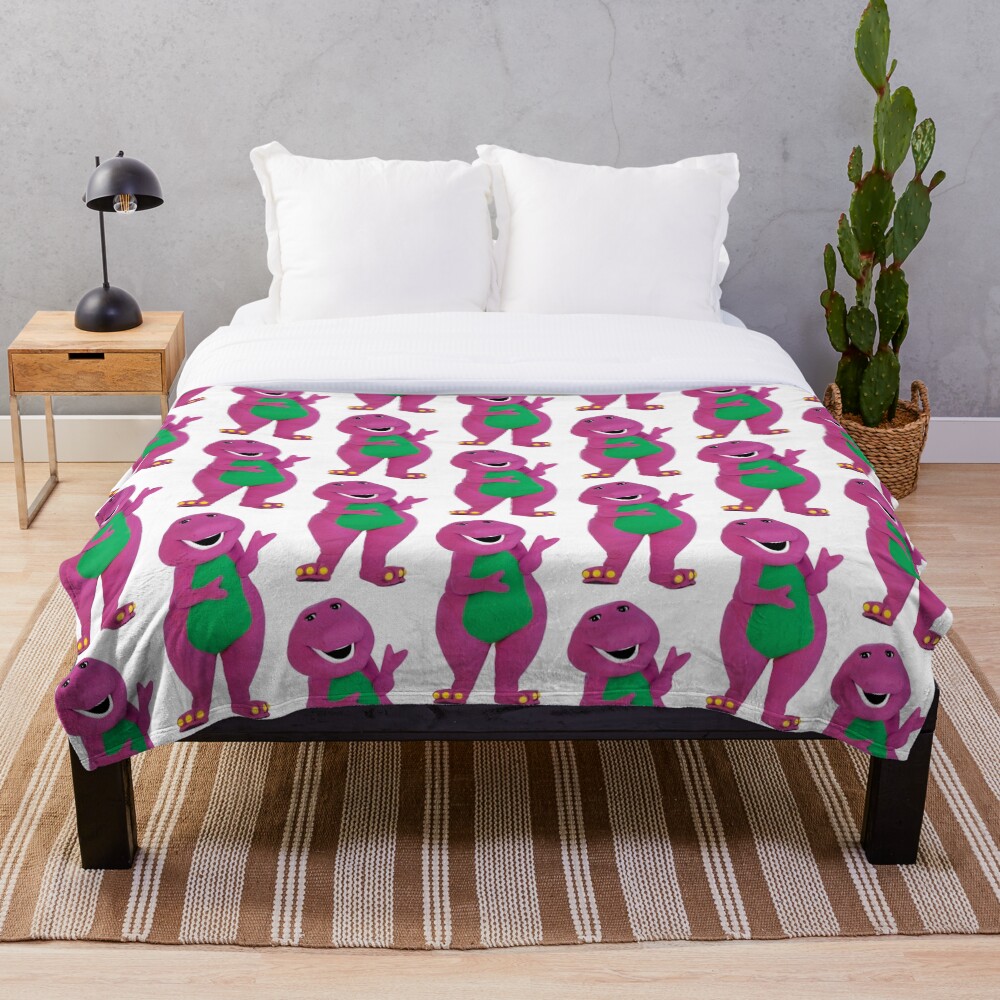 Barney The Dinosaur Throw Blanket