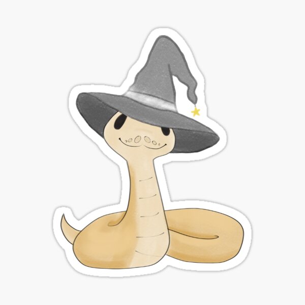 "Cute snake with Halloween hat" Sticker for Sale by RoseCorrigan