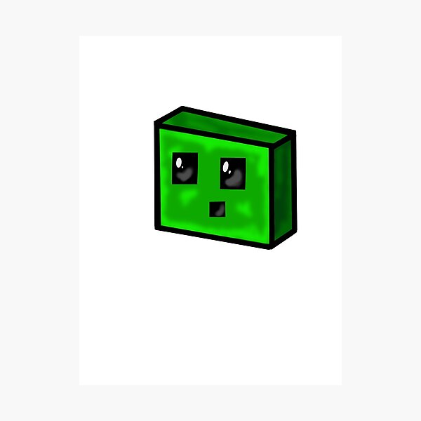 Minecraft Slime Wall Art Redbubble