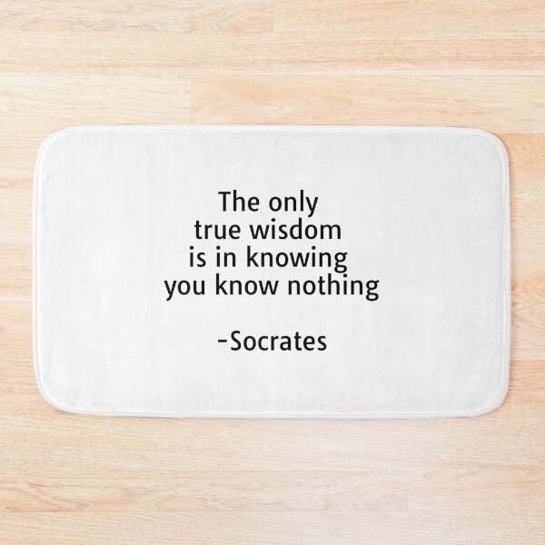 Item preview, Socrates quotes  - The only true wisdom is in knowing you know nothing - Socrates designed and sold by Inspirationmotivation.