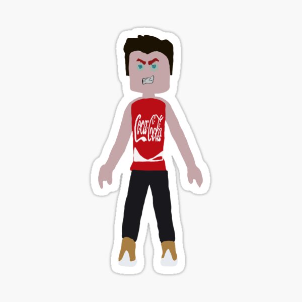 Roblox Characters Stickers Redbubble - roblox high the shirtless student fitz