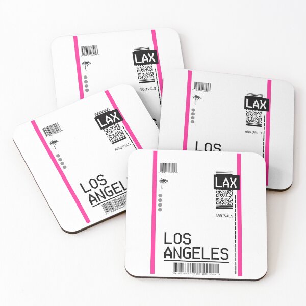 Item preview, ETIQUETA DE AEROPUERTO DE BILLETE DE AVIÓN DE LOS ÁNGELES designed and sold by Glossypop.