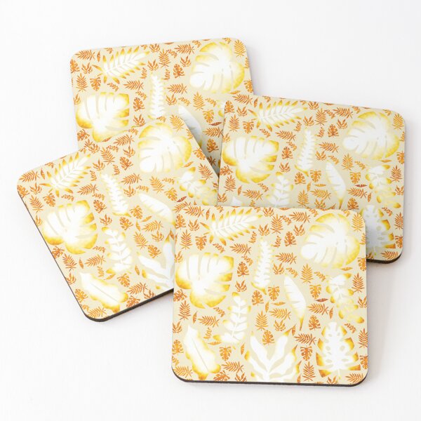 Item preview, Golden Monstera tropical pattern designed and sold by SAS4rt.