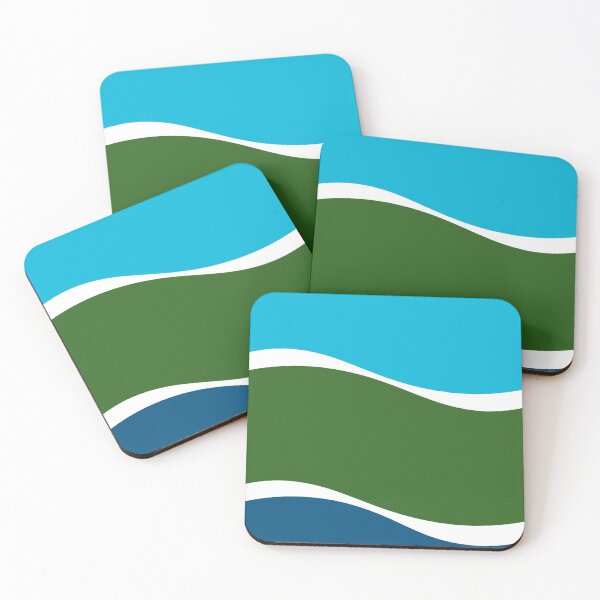Item preview, Turquoise Basil Cerulean Waves designed and sold by PSCSCo.