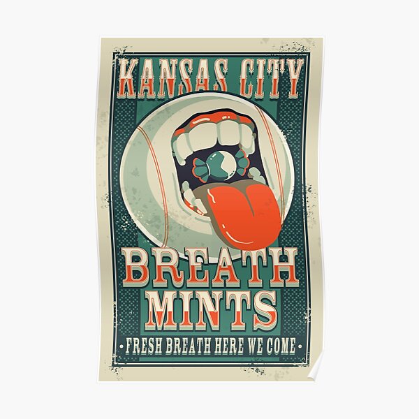 Kansas City Breath Mints Poster