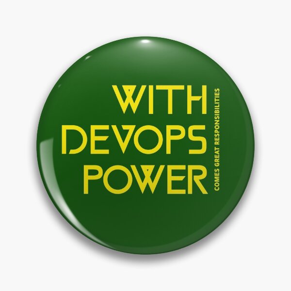 Artikelvorschau, Mit der Macht der Devops geht eine große Verantwortung einher entworfen und verkauft von aviationgeektee.