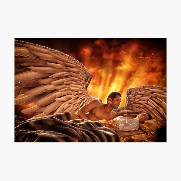 Item preview, Lucifer and Chloe Wing Love designed and sold by Kristin Harris Productions: Fanart Designs.