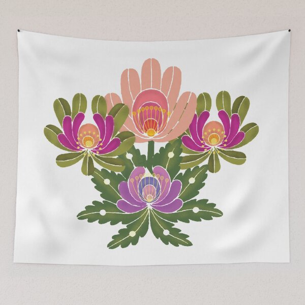 Item preview, Folk Floral designed and sold by Celynoir.