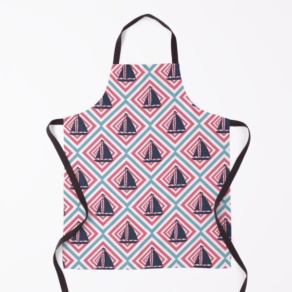 Item preview, Sailboats On Colorful Diamonds Pattern designed and sold by SharksOnShore.