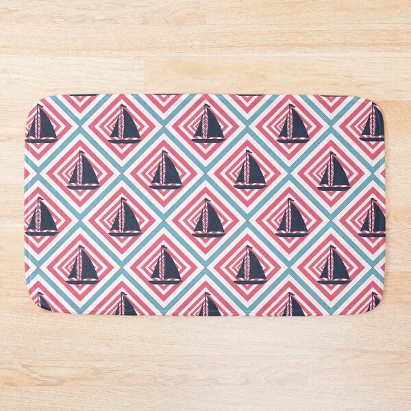 Item preview, Sailboats On Colorful Diamonds Pattern designed and sold by SharksOnShore.