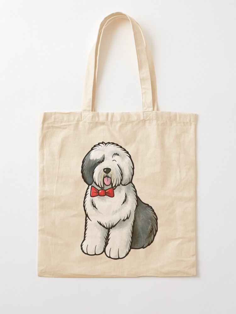 Old English Sheepdog Cotton Tote Bag